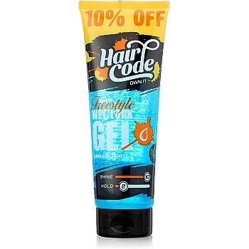 Hair Code GEL WETLOOK FREESTYLE 250ML TUBE- 10% price offer