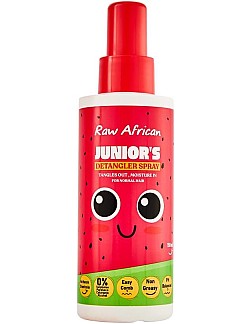 Raw African Junior's Detangler Spray, Watermelon Scented Hair Care, Non-Greasy Formula for Normal Hair, Easy Comb, Moisture-Enhancing