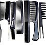 10 Pieces Hair Cutting Comb Set, Barber Clipper Combs Hair Cutting Comb, Barber Hair Tools, Pointed Tail Combing Hair Coloring Comb for Home Salon Barber (Black)