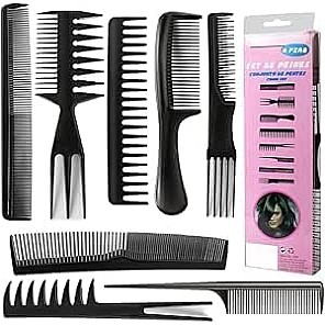 8-Piece Hair Comb Set for Everyday Styling – Lightweight, Durable, Multi-Purpose Combs for Detangling, Sectioning, Cutting, Trimming, and Salon or Home Use (Random Color)
