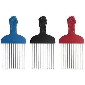 Afro Metal Detangling Comb for Thick and Curly Hair – Strong Design Helps You Define Your Daily Styles and Volumize Your Hair in a Practical and Comfortable Style.