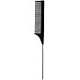 Comb Steel Pin Rat Tail Carbon Fiber Heat Resistant Teasing Combs with Stainless Steel Pintail- MODEL 06700