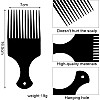 Hair Comb, Smooth Hair Pick Comb, Plastic, Wide Tooth Hair Pick Comb, Hairdressing Styling Tool for Natural Curly Hair