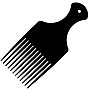 Hair Comb, Smooth Hair Pick Comb, Plastic, Wide Tooth Hair Pick Comb, Hairdressing Styling Tool for Natural Curly Hair