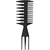 Hair Comb Styling Set Double Side Tail Combs with Afro Pick Barber Wide Tooth Comb for Men Women Beard Hairstylist Tools African American Accessories, Black