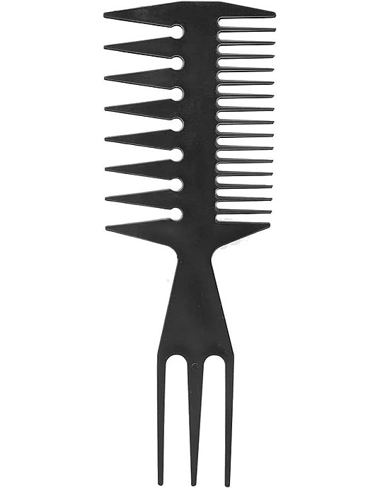 Hair Comb Styling Set Double Side Tail Combs with Afro Pick Barber Wide Tooth Comb for Men Women Beard Hairstylist Tools African American Accessories, Black