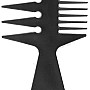 Hair Comb Styling Set Double Side Tail Combs with Afro Pick Barber Wide Tooth Comb for Men Women Beard Hairstylist Tools African American Accessories, Black,