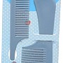 Plastic Wide & Slim Hair Comb Set, 2 Pieces - Turquoise