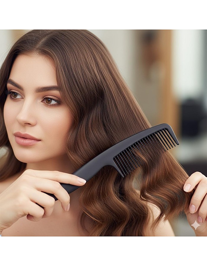 Wide Tooth Comb and Large Hair Detangling Comb, Durable Hair Brush for Best Styling and Professional Hair Care, Suitable for Curly Hair, Long Hair, Wet Hair in all Types, Reduce Hair Loss and