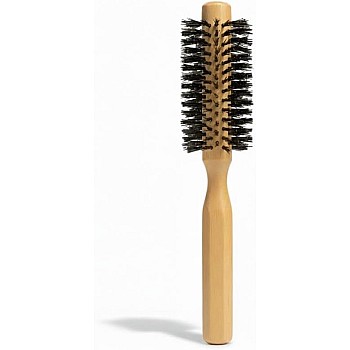 1 Piece Round Thermal Hair Brush, Wooden Hair Dryer Brush, Anti-Static Hair Styling Brush for Straightening Hair Thickening and Detangling Hair