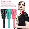 Rulimshop Anti static detangling- hairbrush anti-knot massage detangler comb pain free hair brush straightener for women men and kid long thick curly - Assorted Colors