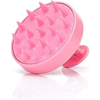 Soft Silicone Bristles Anti Dandruff Scalp Exfoliator Brush for Wet and Dry Hair (Random Color)