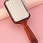 VETELLY- Detangling Hair Brush, PP and Nylon Material, Anti-Static Massage Comb, Amber Handle Honey Large