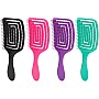 VETELLY Anti static detangling hairbrush- Maze Shape - anti-knot massage detangler comb pain free hair brush straightener for women men kid long thick curly (Random Color)