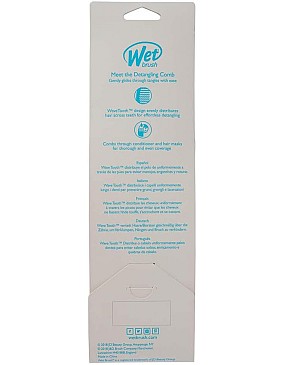 Wet Brush Detangling Comb, Pink - Wide Tooth Hair Detangler with WaveTooth Design that Gently and Glides Through Tangles - Brush Throough Conditioner and Hair Masks - Gentle On Scalp and Pain-Free
