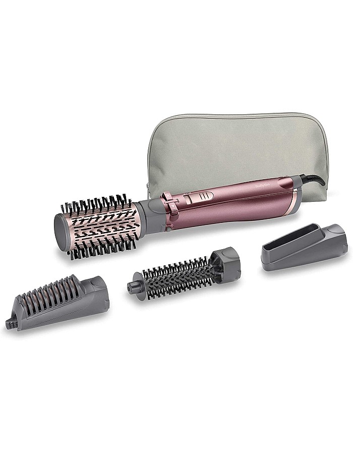 Babyliss AS960E Beliss Blower Brush, Hot Air Styler 1000 Watts, 4 in 1 Multifunctional Hair Styling Tools, for Fast Drying, Straightening, Curling – International Warranty – AS960SDE