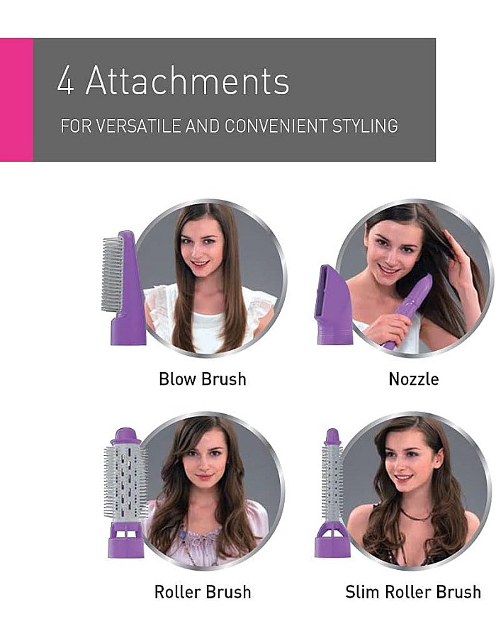 Panasonic EH-KA42 Hair Styler 4 in 1 – Purple – Made in Thailand – International Warranty
