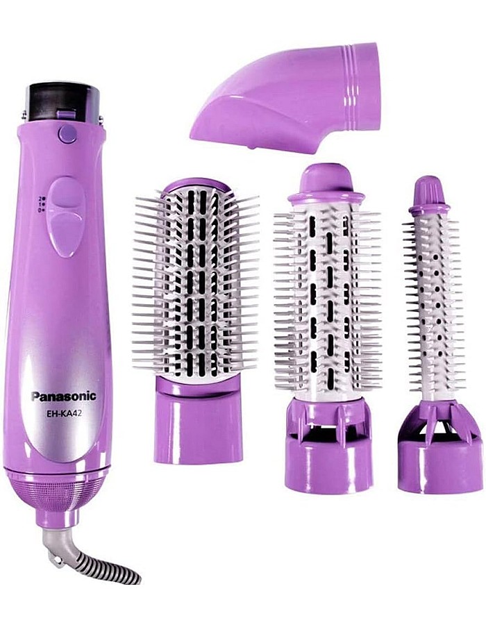 Panasonic EH-KA42 Hair Styler 4 in 1 – Purple – Made in Thailand – International Warranty