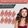 8pcs Self Grip Rollers Salon Hair Dressing Curlers Hair Rollers Self+8 CLIPS adhesive Plastic Hair Curlers DIY Curly Curlers Hairstyle Tools 3.5 cm (MULTICOLOR)