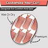 8pcs Self Grip Rollers Salon Hair Dressing Curlers Hair Rollers Self+8 CLIPS adhesive Plastic Hair Curlers DIY Curly Curlers Hairstyle Tools 3.5 cm (MULTICOLOR)