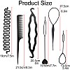 Hair Braiding Tools Hair Loop Styling Tools French Braiding Tools Hair Pull-Through Tools DIY Hair Styling Tools Hair Braiding Tools for Women and Girls (Pack of 6 )