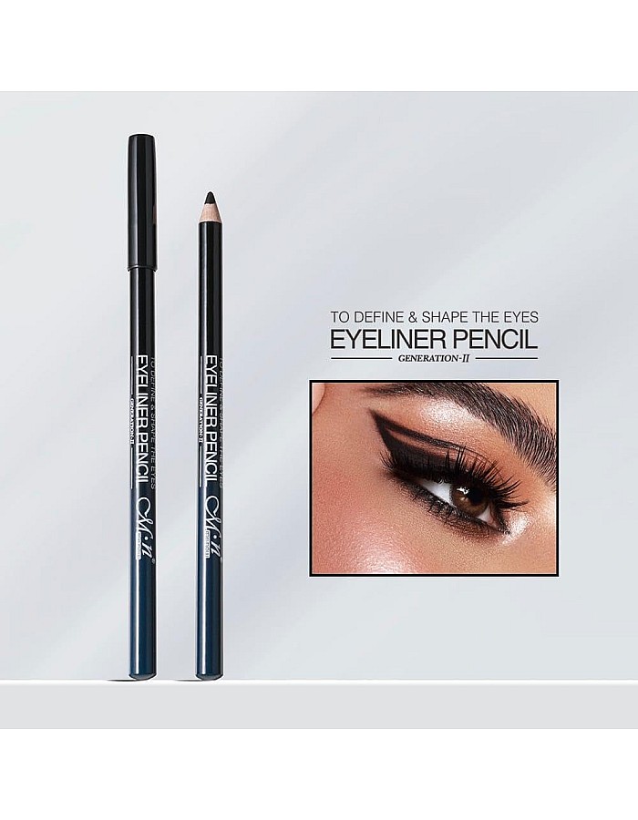Eyeliner Pencil, Black, Matte Finish, Smudge-Resistant, Professional Precision Tip