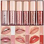 Beauty beast Moisturizing Lipgloss Set 6PCS Smooth Hydrating Lip Gloss Neutral Nude Nourishing Glossy Lipgloss for Women and Girls (MZ-CC6SETA-BB, Compact)