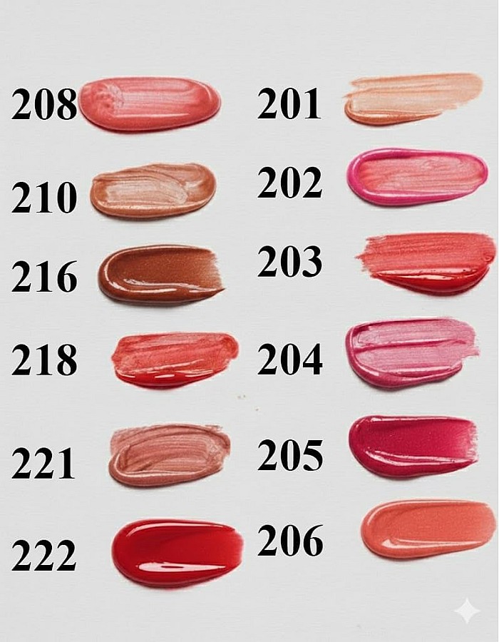 Rose Berry Lip Gloss, Shimmer Finish, Charming Lips, Shade 210