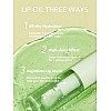 SHEGLAM Makeup - Jelly Wow Hydrating Lip Oil - Long-wearing moisturizing, non-sticky Plumping Lip Gloss with Sponge Tip Applicator (Green Apple Envy)