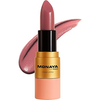 Monaya L008 Creamy Lipstick colors，Super Lustrous Lipstick, Creamy Formula For Soft, Fuller-Looking Lips, Moisturized Feel
