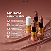 Monaya L008 Creamy Lipstick colors，Super Lustrous Lipstick, Creamy Formula For Soft, Fuller-Looking Lips, Moisturized Feel