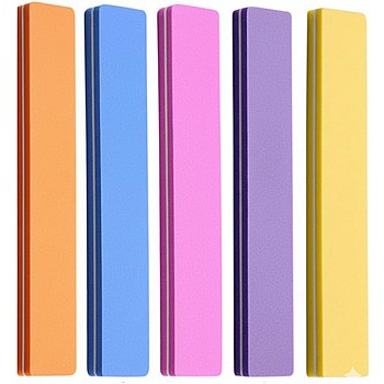 1 Pc Nail Buffers 100/180 Grit Washable Double Sided Nail Sanding Block File for Acrylic Natural Gel Nails, multicolor design colorful