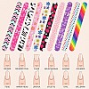 Nail Files (3 Pack), Emery Board Nail File for Acrylic Nails and Natural Nails, 100/180 Grit Double Sided Emory Boards Professional Nail Filer Reusable Washable Manicure-muticolor