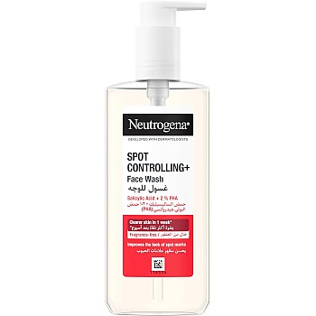 Neutrogena, Facial Wash Spot Controlling+, Clearer Skin in 1 Week, 200ml