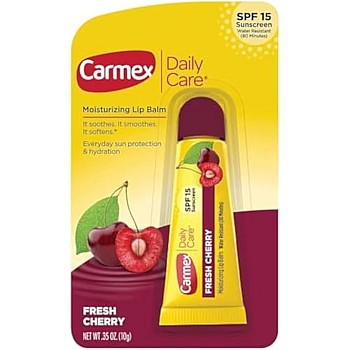 Carmex moisturizing lip balm fresh cherry, 10 gm