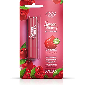 Eva Skin Care Senses Lip Balm Sweet Cherry 4 Gm