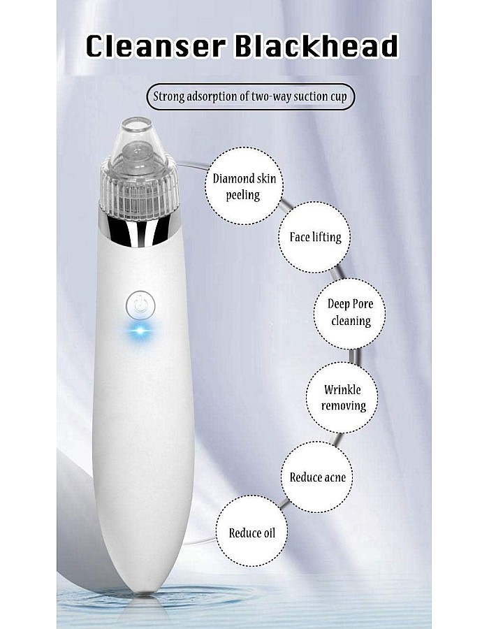 Blackhead Vacuum Cleaner Suction Comedo Remover Diamond Dermabrasion Facial Pores Cleaner USB Charge Dead Skin Remover