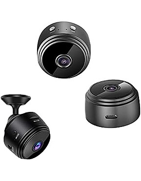 Security Camera HD 1080P Wireless Portable Small Camera with Motion Detection and Night Version Home Video Recorder for Indoor Outdoor Use