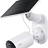 TP-Link Tapo Solar-Powered Security Camera Kit, 2K Wireless Battery Camera w/Solar Panel Base, Smart Person Detection, SD/Cloud Storage, Spotlight Color Night Vision, No Hub Needed (Tapo C410 KIT)
