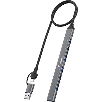 ST-Standard UCA9702 7-in-2 USB Hub 1×USB 3.0 + 6×USB 2.0 – OTG Support 2-Year Replacement + 5-Year Maintenance