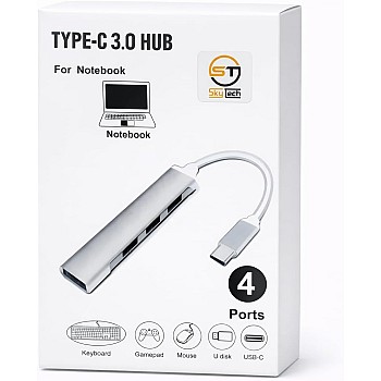 محول موزع USB نوع سي الى USB بـ4 منافذ