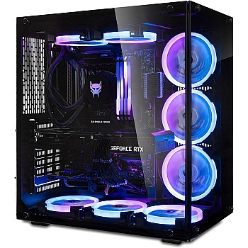BEASTCOM Q7 Hero Gaming, High End PC Gamer Computer, Intel i7-12700F 12X 4.90GHz 20-Threads, NVIDIA RTX 3070 8GB, 32GB RAM, 1TB NVMe SSD, Watercooling, WiFi 6, Bluetooth, Windows 11 Pro