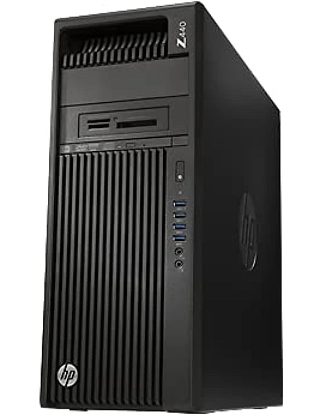 كيسة كمبيوتر اتش بي Z440 بمعالج انتل زيون E5 1620 v4 ذاكرة تخزين 1 تيرابايت رام 16 غيغابايت بلوحة مفاتيح انجليزي عربي ويندوز 10 برو اسود جيجا