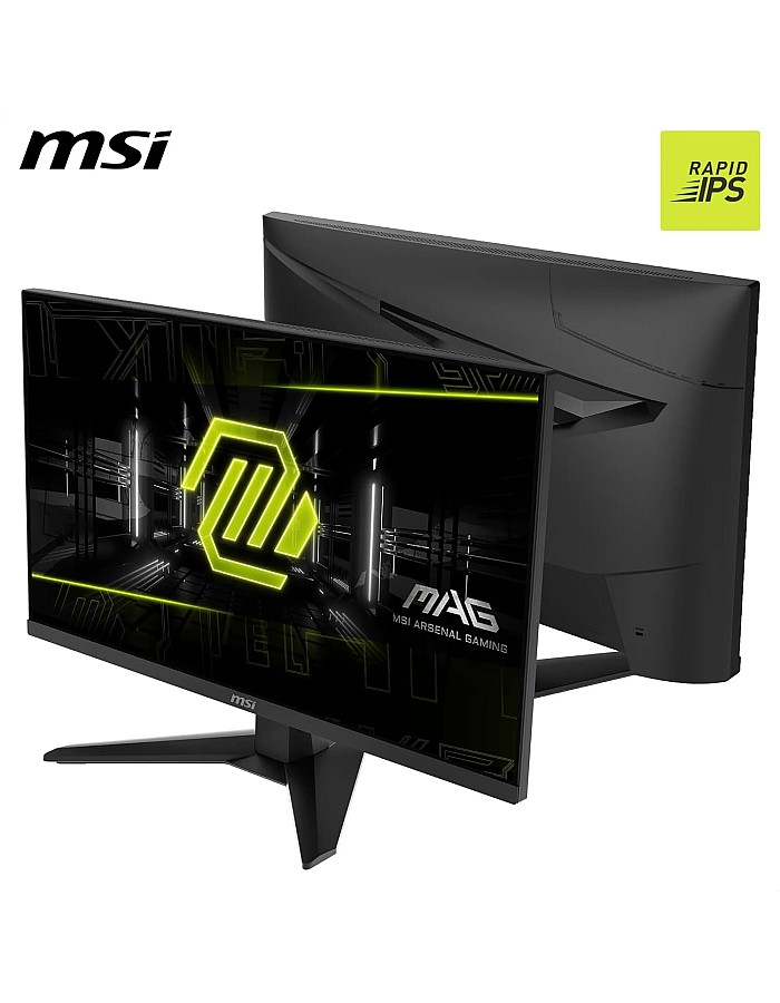 شاشة ألعاب MAG 274F 27 بوصة من ام اس اي، FHD 1920×1080، اي بي اس سريع، معدل تحديث 200 هرتز، زمن استجابة 0.5 مللي ثانية، HDR، حماية العين، مداخل HDMI 2.0b وDP 1.2a
