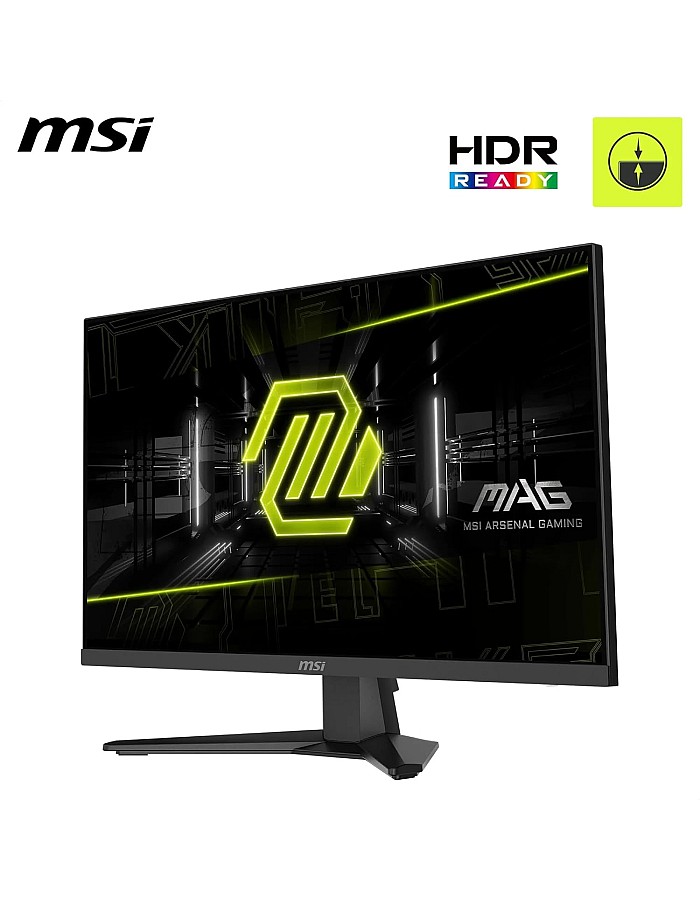 شاشة ألعاب MAG 274F 27 بوصة من ام اس اي، FHD 1920×1080، اي بي اس سريع، معدل تحديث 200 هرتز، زمن استجابة 0.5 مللي ثانية، HDR، حماية العين، مداخل HDMI 2.0b وDP 1.2a