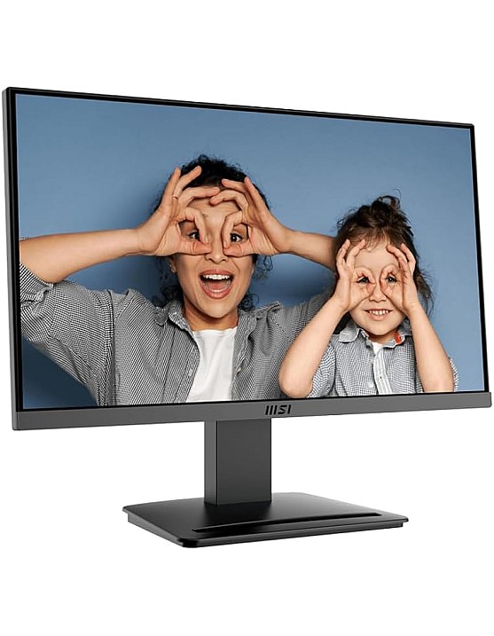 شاشة كمبيوتر MSI PRO MP223 E2، 22 بوصة، VA، 1920 × 1080 (FHD)، 100 هرتز، مزامنة تكيفية، HDMI، منفذ فيديو، منفذ عرض، قابلة للتركيب على حامل VESA، إمالة، 1 مللي ثا