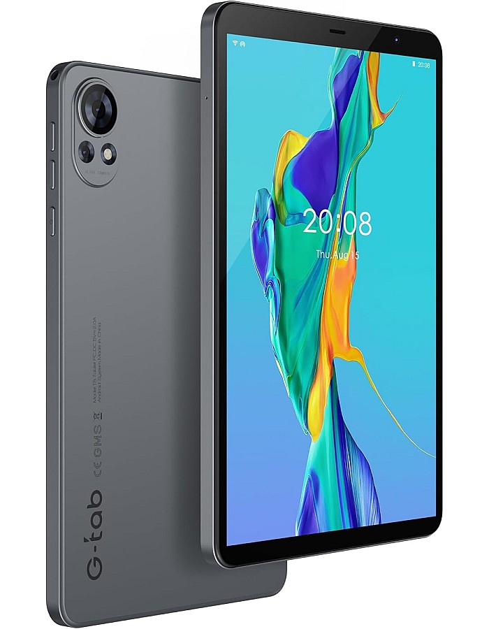 تابلت T8S شبكة واي فاي الجيل الخامس 5G، ذاكرة رام: 4+4 GB، ذاكرة ROM: 64GB، شاشة IPS LCD 8 بوصة 800×1280، بطارية 5000 mAh بنظام أندرويد 14 وكاميرا أمامية 2MP وخلف