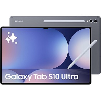 Samsung Galaxy Tab S10 Ultra,14.6 Inch AI Android Tablet, 5G, 12GB RAM, 256GB Storage, AMOLED Display, Anti-reflection, Durable, S Pen Included, Moonstone Gray 1 Year Warranty/Local Version
