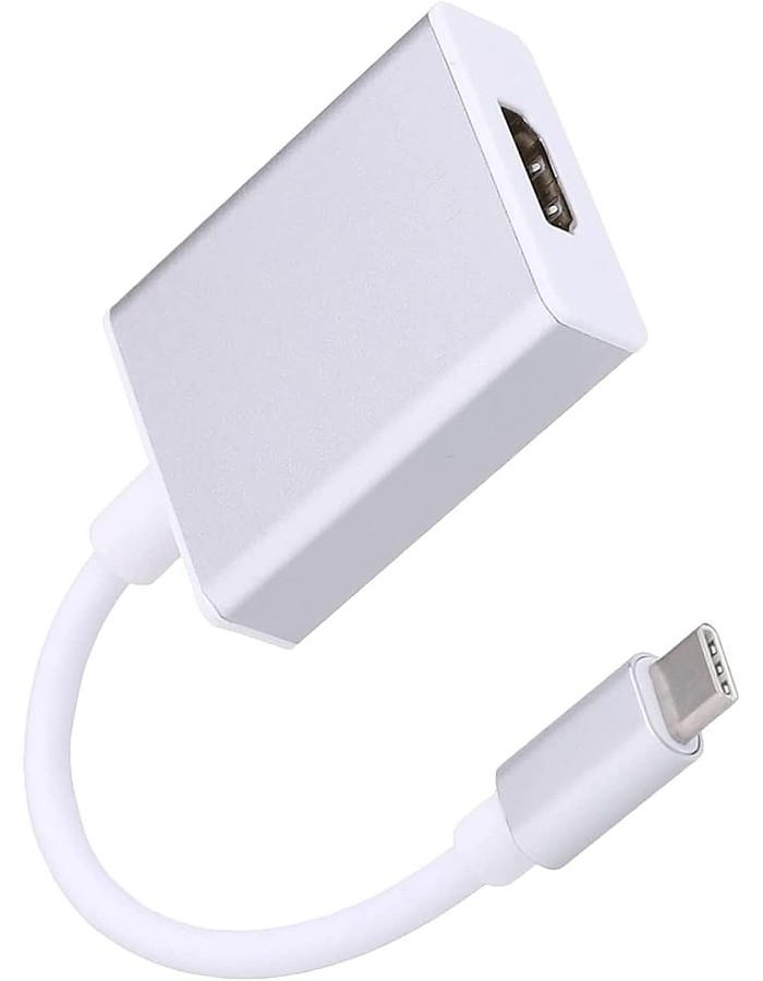 Zonic Z1055 Type C to HDMI 4K UHD Video HDTV 1080P Converter Cable Adapter for laptop/MacBook/Mobile Phone to Display - Aluminium - silver
