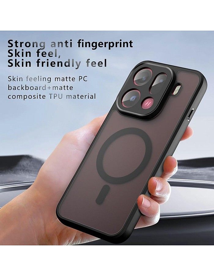 GQ for Oppo Find X9 Pro 5G Magnetic Phone Case| Mag-Safe Compatible | N52 Magnetic Core with 38 Magnetic Points | Shockproof TPU Bezel + PC Back | Translucent Matte Black